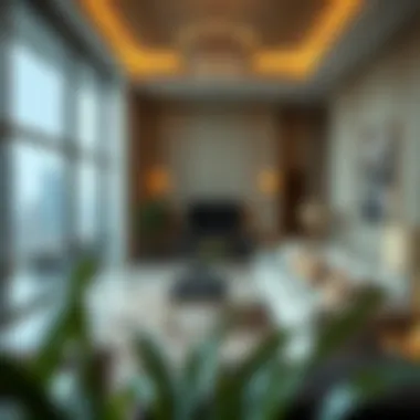 Luxurious apartment interior in DIFC