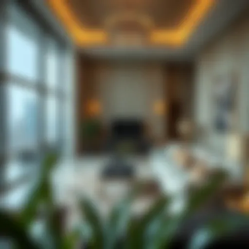 Luxurious apartment interior in DIFC