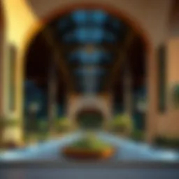 Architectural design of Roxy Al Khawaneej Walk showcasing modern lines and eco-friendly elements