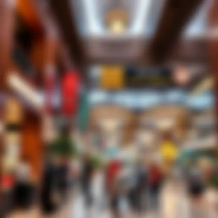 Commercial area within the Saleh Bin Lahej Majan Building bustling with activity