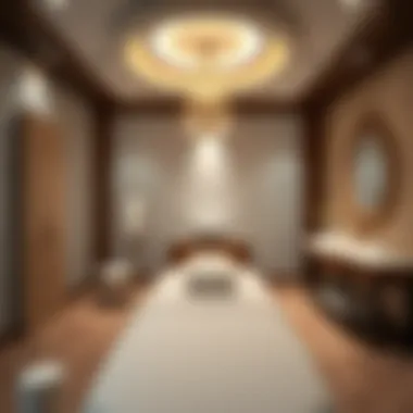 Luxurious treatment room showcasing spa services