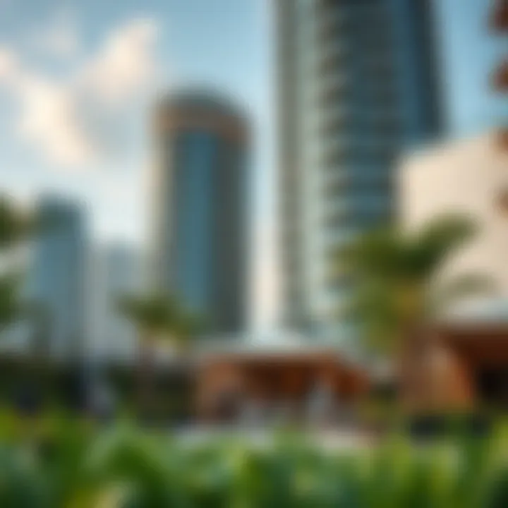 Vibrant community spaces surrounding Silver Tower