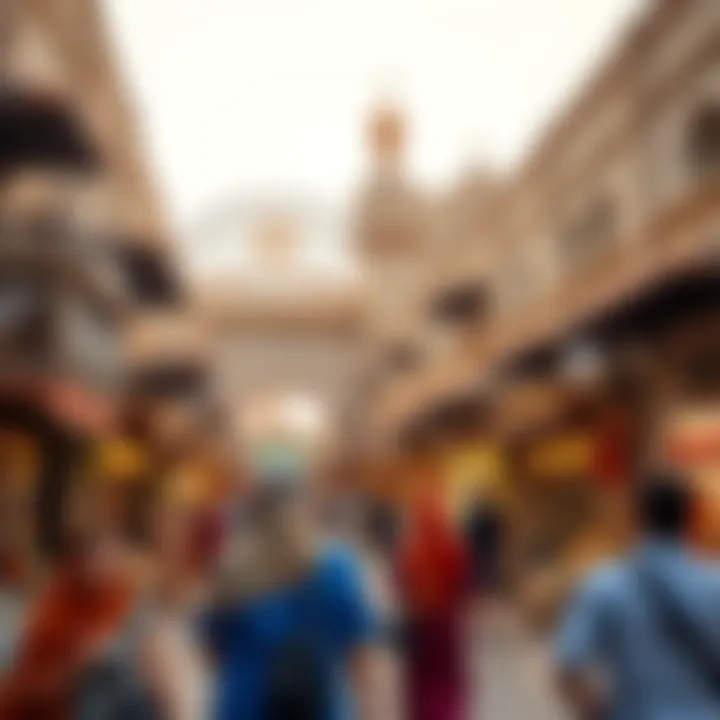 Visitors enjoying the cultural ambiance of Souq Al Jubail