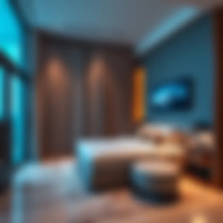 Contemporary studio flat design in Deira