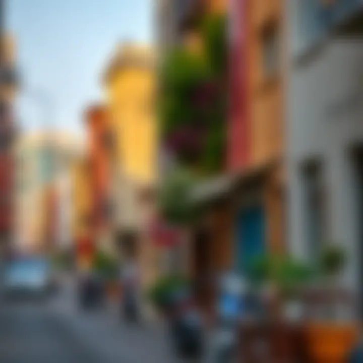 Vibrant neighborhood streets in Deira