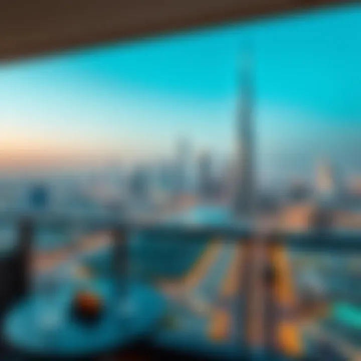 Breathtaking Skyline from Balcony Stunning skyline view from hotel apartment balcony