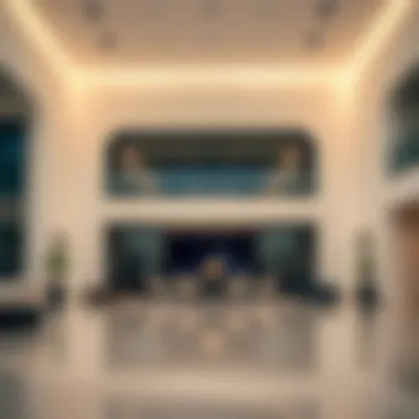 Interior design of the Al Futtaim Building reflecting modern functionality and style