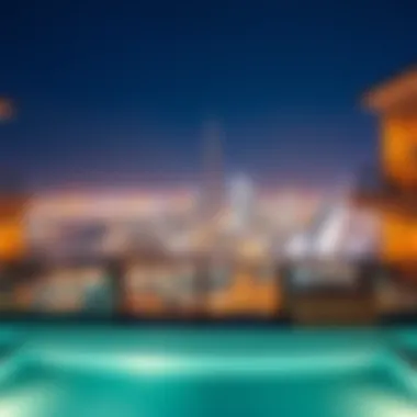Breathtaking View from Al Habtoor Villas Panoramic view of Dubai skyline from Al Habtoor villas
