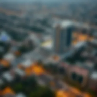 Aerial view of Mankhool highlighting the Badri Building's location
