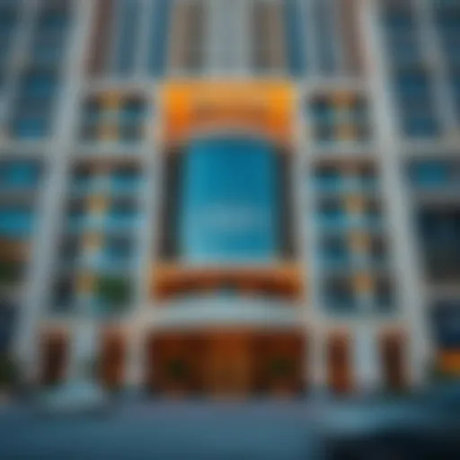 Stunning facade of the Badri Building showcasing modern architecture