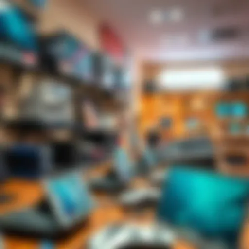 A wide range of electronic gadgets on display