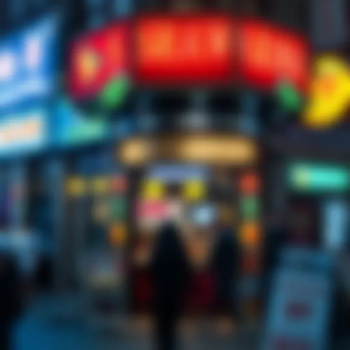 Lively Shawarma Shop in the Heart of Jumeirah A vibrant street scene in Jumeirah featuring a popular shawarma shop