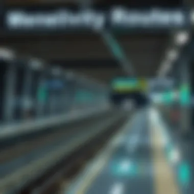 Connectivity Routes of Dubai Media City Metro Station Map indicating connectivity routes of Dubai Media City Metro Station