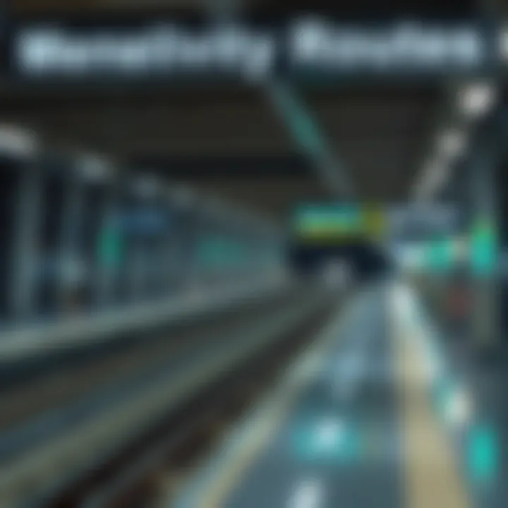 Connectivity Routes of Dubai Media City Metro Station Map indicating connectivity routes of Dubai Media City Metro Station