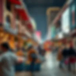 Overview of سوق السبخة showcasing the bustling market activity