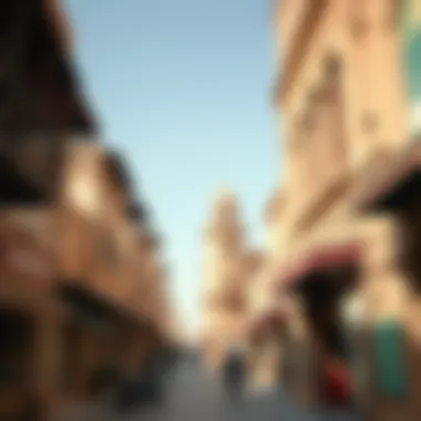Architectural Charm of Souk Deira Architectural details of traditional buildings in Souk Deira