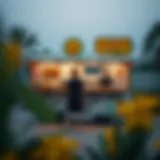 A visually appealing food truck showcasing a fusion of cuisines