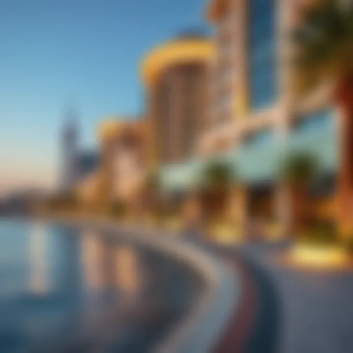 Elegant architecture along JBR Walk
