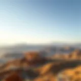 Panoramic view of Jebel Jais mountain range