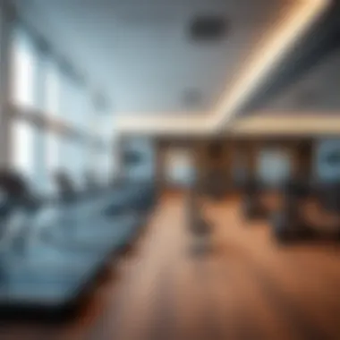 State-of-the-art fitness center equipped with modern amenities