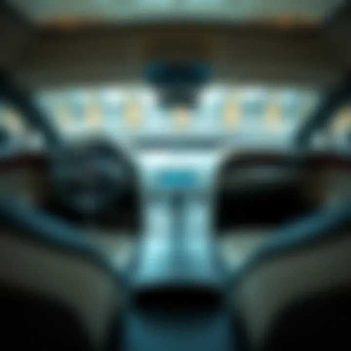 Interior view of a Bugatti showcasing exquisite craftsmanship