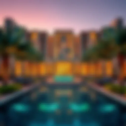 Luxurious exterior view of Melia Desert Palm