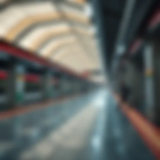 Architectural elegance of the Red Line station