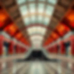 Elegant Red Line Metro station architecture