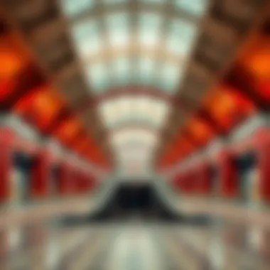 Elegant Red Line Metro station architecture