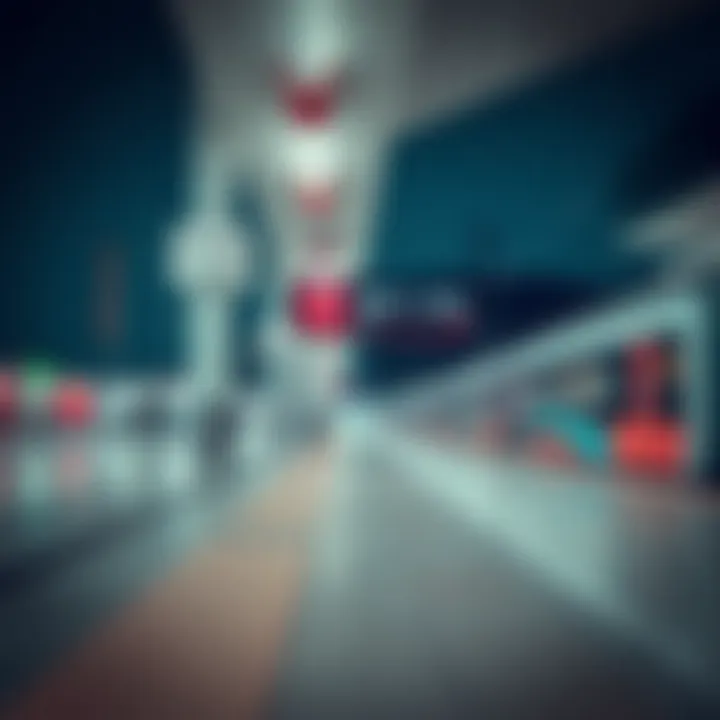Modern amenities at a Red Line station