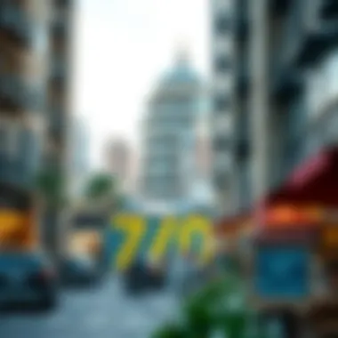 Graphs and charts depicting real estate trends influenced by coffee shops