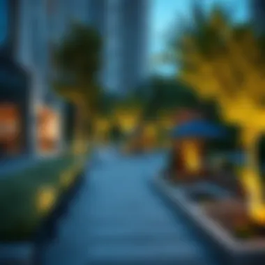 Sustainable green spaces integrated into The Valley design