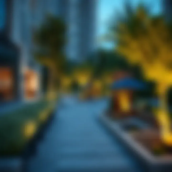 Sustainable green spaces integrated into The Valley design