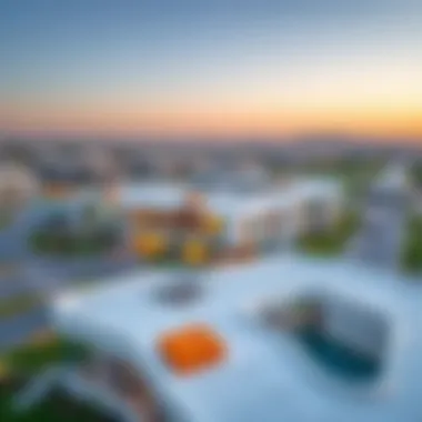 Aerial view of Vartur showcasing modern architecture