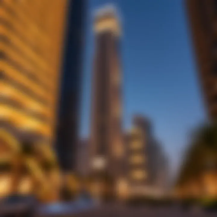 Stunning view of Warsan Tower architecture