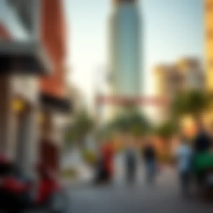 Vibrant community lifestyle around Warsan Tower