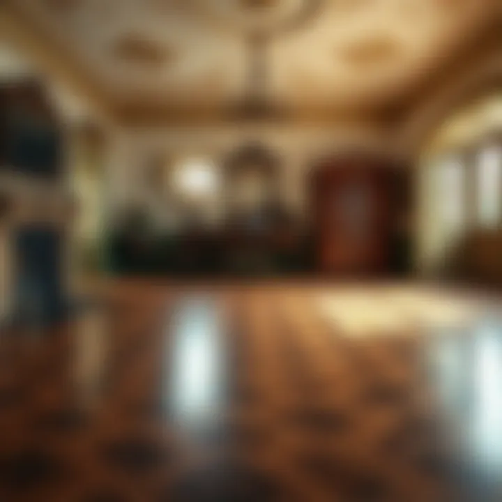 Historical Elegance in Flooring Designs Historic wooden parquet flooring in a vintage interior setting