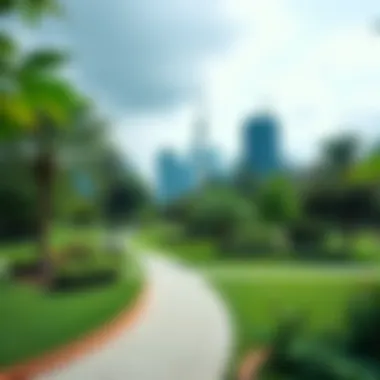 Lush green spaces and recreational areas in Expo Dubai City