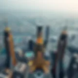 Panoramic view of Falcon Tower showcasing its unique architectural design