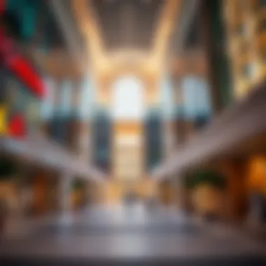 Architectural Marvels of Festival City A stunning view of Festival City stores showcasing modern architecture