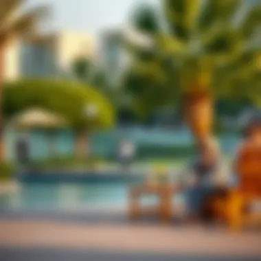 Lifestyle Near Jumeirah Village Circle Lifestyle image of residents enjoying amenities near JVC.