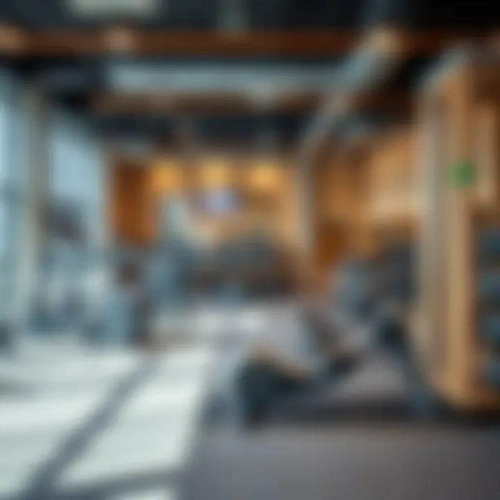 Interior View of Fit Gym Interior view of Fit Gym showcasing workout spaces