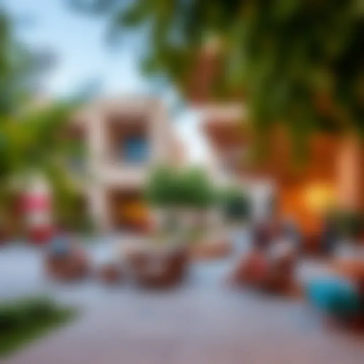 Vibrant community spaces within Five Crowns Al Barsha encouraging social engagement