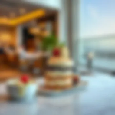 Delicious dessert presented in an artistic manner