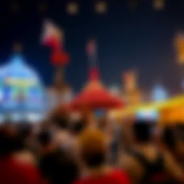 Vibrant cultural display at Global Village