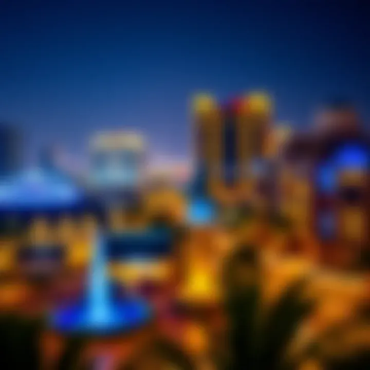 Global Village night view