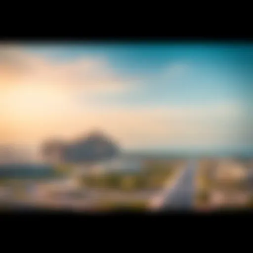 A panoramic view of Golden Sands Mankhool showcasing the skyline