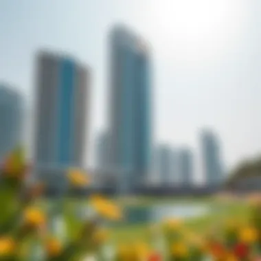 Architectural Marvel of Golf Towers Stunning architectural design of a golf tower in Dubai