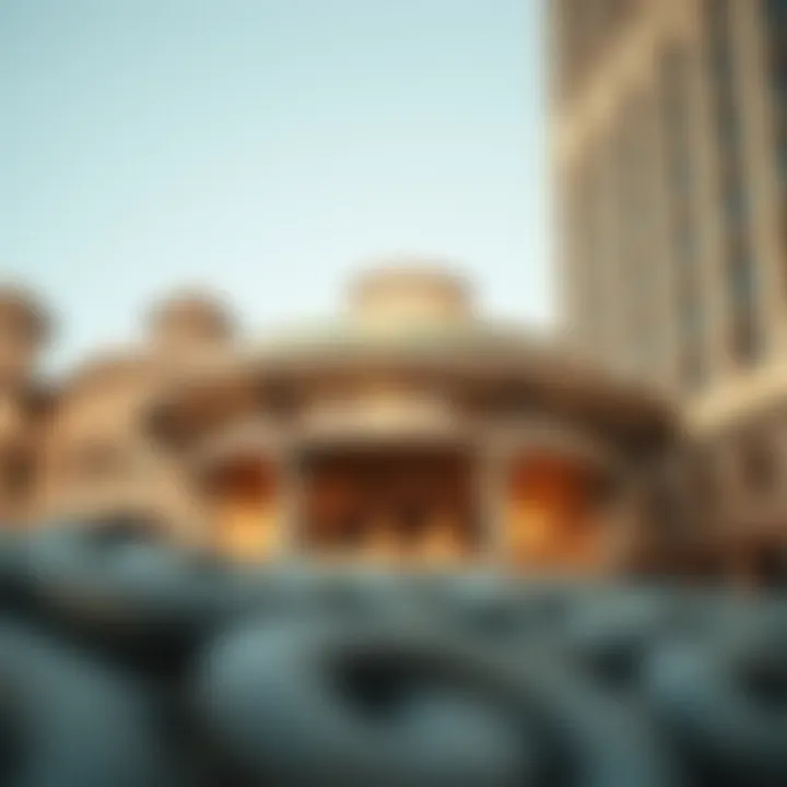 Architectural Elegance in Grande Downtown Dubai Architectural detail of a prominent building in Grande Downtown Dubai