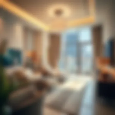 Luxurious Interior of a Grande Downtown Apartment Interior design of a luxury apartment in Grande Downtown Dubai